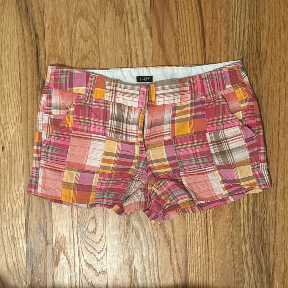 J.Crew patchwork shorts. Size 6.